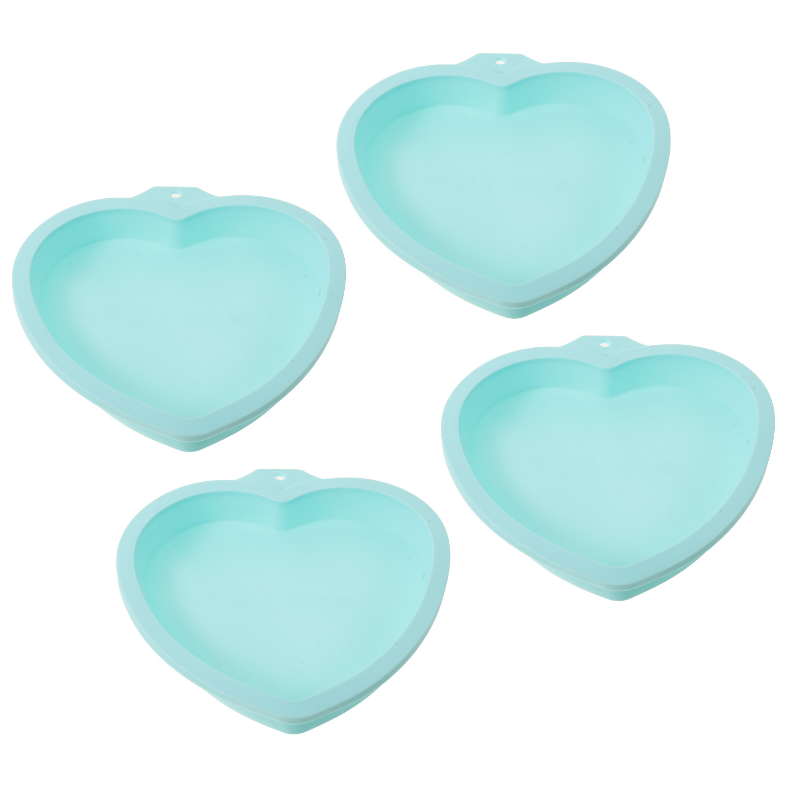 4Pcs Heart Shape Silicone Cake - Microwave Oven review and price