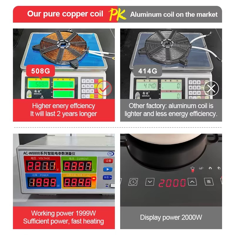 4400W Induction Hob 2 Burner T - Induction Cooker review and price