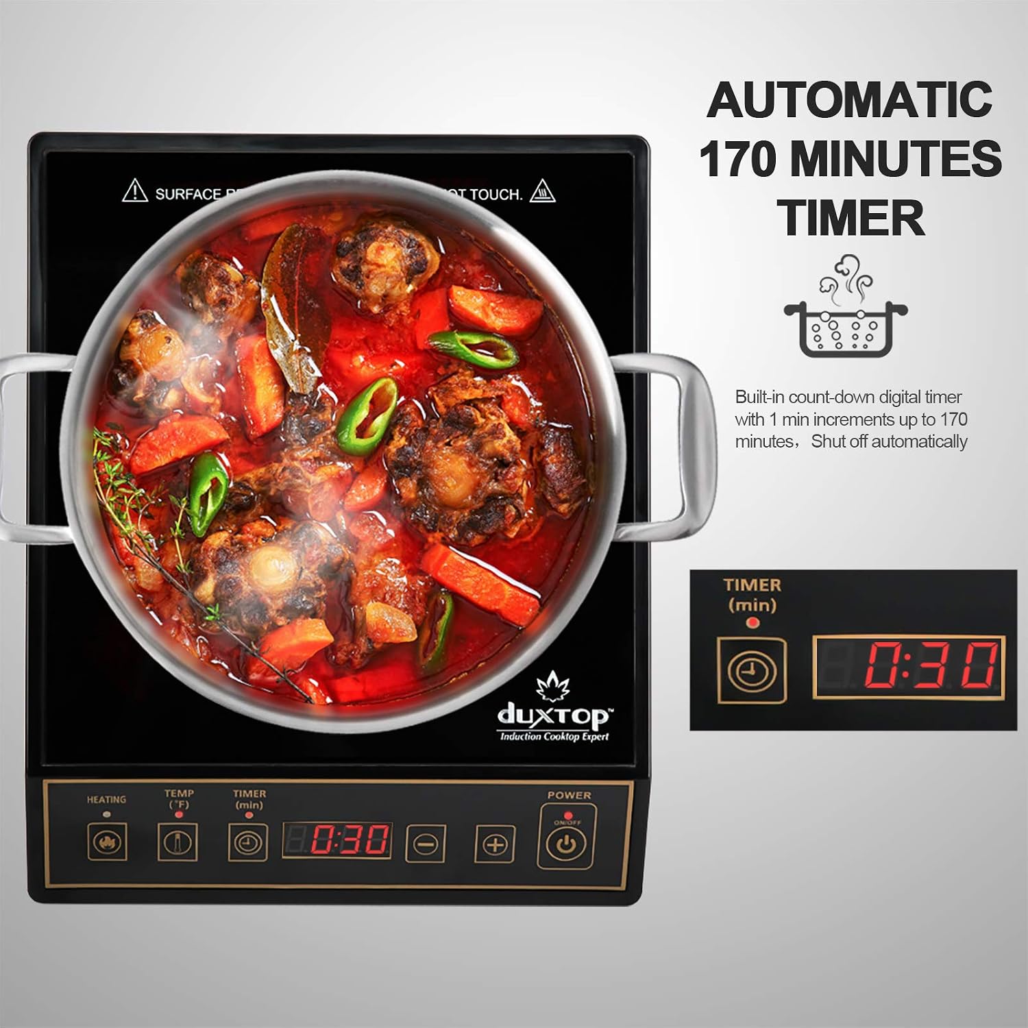1800W Portable Induction Cookt - Induction Cooktop Portable review and price