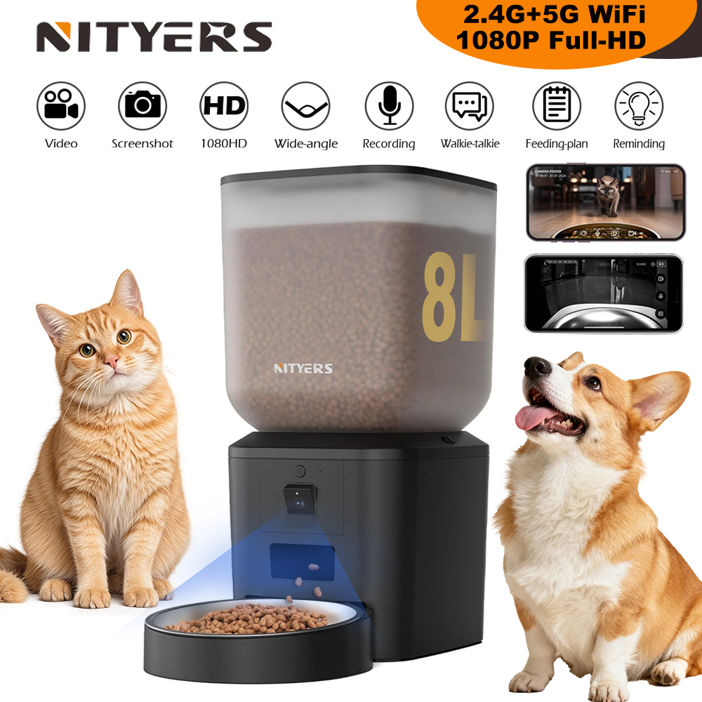 Nityers 8L Automatic Cat Feede - Kitchen Appliances Video review and price